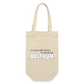 Therapie BALTRUM - Geschenkbeutel für Flaschen - Natur - Vorne