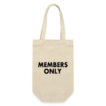 Members only - Geschenkbeutel für Flaschen - Natur - Vorne