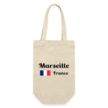 Marseille France- Stylish prints - Gift Bag for Bottles - nature - Front