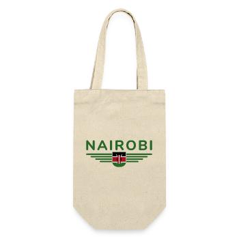 Nairobi Fans: T-Shirt für Kenia-Liebhaber - Geschenkbeutel für Flaschen - Natur - Vorne