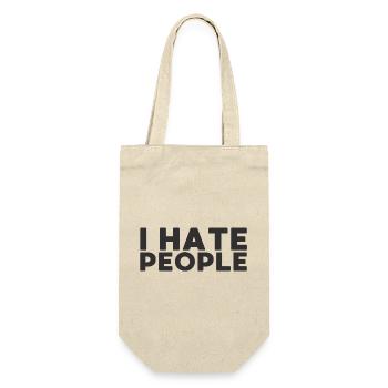 I hate People - Gift Bag for Bottles - nature - Front