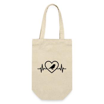 Bird Heart - Gift Bag for Bottles - nature - Front