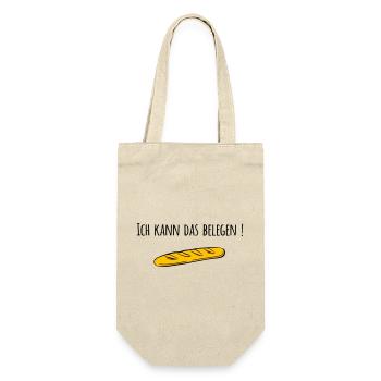 Baguette - Geschenkbeutel für Flaschen - Natur - Vorne
