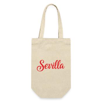 Écriture Séville Pinceau Rouge - Sac à bouteille - nature - Devant