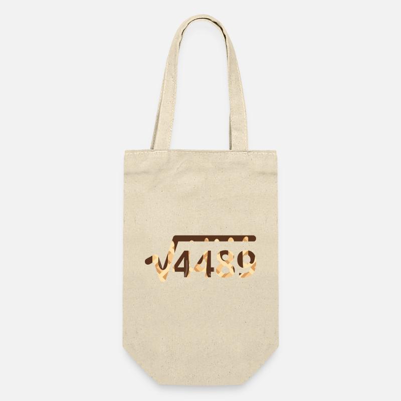 67 Meme Square - Geschenkbeutel für Flaschen - Natur