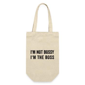 I'M NOT BOSSY IM THE BOS-S - Gift Bag for Bottles - nature - Front