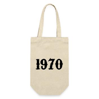 1970 - Geschenkbeutel für Flaschen - Natur - Vorne