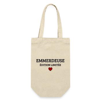 Troublemaker Limited Edition Funny Humor - Gift Bag for Bottles - nature - Front