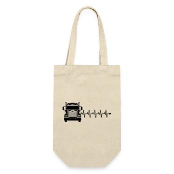 Truck Heart - Gift Bag for Bottles - nature - Front