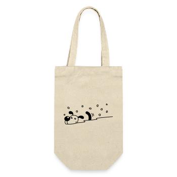 Cute dog in the snow - Gift Bag for Bottles - nature - Front