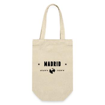 Madrid Spain Coordinates Planet Earth - Gift Bag for Bottles - nature - Front