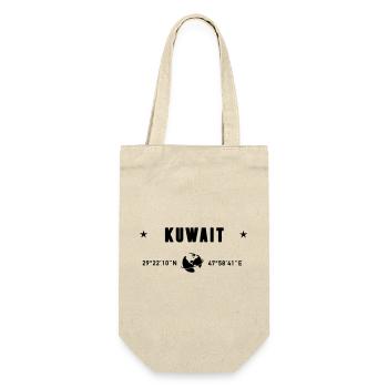 Kuwait City Coordinates Planet Earth - Gift Bag for Bottles - nature - Front