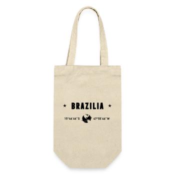 Brasilia Brazil Coordinates Planet Earth - Gift Bag for Bottles - nature - Front