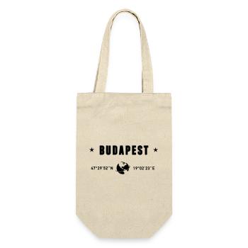 Budapest Hungary Coordinates Planet Earth - Gift Bag for Bottles - nature - Front