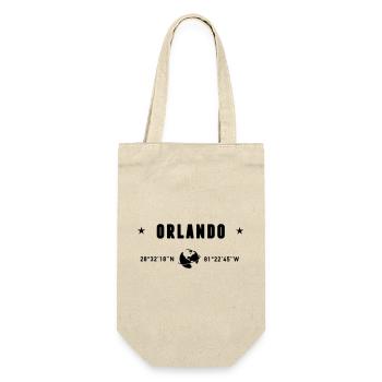 Orlando Florida Coordinates Planet Earth - Gift Bag for Bottles - nature - Front