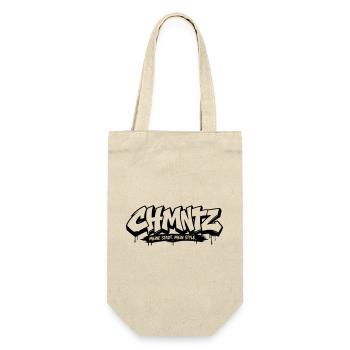 Chemnitz City Graffiti Style - Geschenkbeutel für Flaschen - Natur - Vorne
