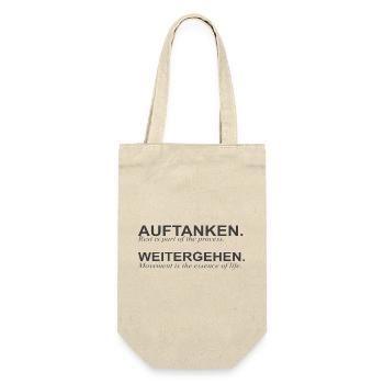 auftanken & weitergehen - rest & progress - Gift Bag for Bottles - nature - Front