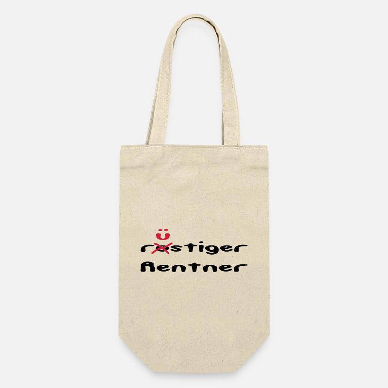 rusty / sprightly pensioner - Gift Bag for Bottles - nature