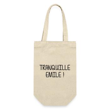 Tranquille Emile ! Humour Cool Fun Drôle Vacances - Sac à bouteille - nature - Devant