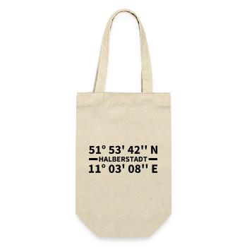 Halberstadt Coordinates - Gift Bag for Bottles - nature - Front