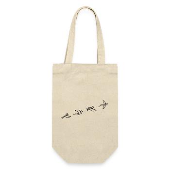 Der Flug des schwarzen Vogels - Geschenkbeutel für Flaschen - Natur - Vorne