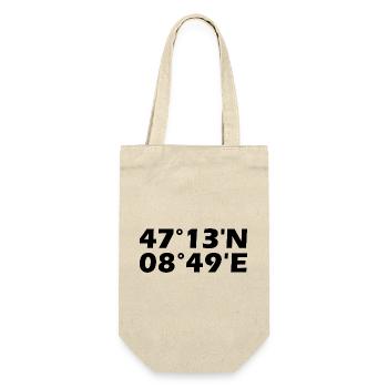 Rapperswil-Jona Coordinates - Gift Bag for Bottles - nature - Front