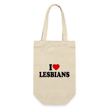 I love lesbians - Gift Bag for Bottles - nature - Front