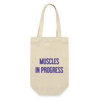 Muscles in Progress - Gift Bag for Bottles - nature - Front