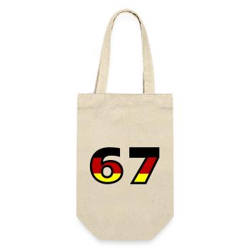 67 Number Germany Jersey - Gift Bag for Bottles - nature - Front