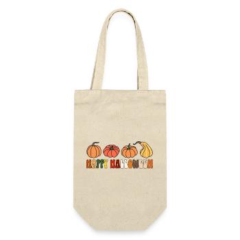 Happy Halloween - Geschenkbeutel für Flaschen - Natur - Vorne