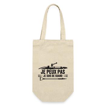 I can't I'm from guard firefighter gift - Gift Bag for Bottles - nature - Front