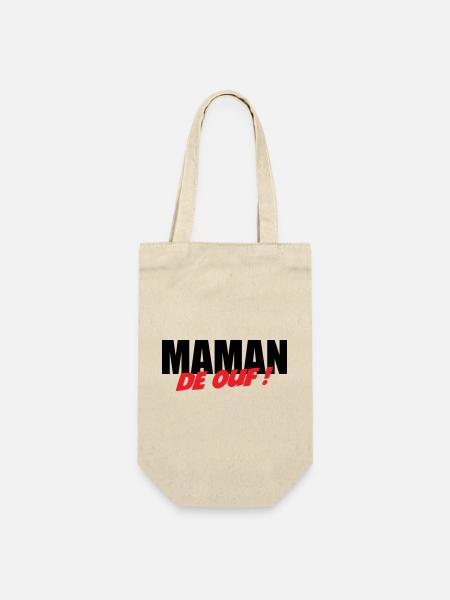 Crazy mom! - Gift Bag for Bottles - nature