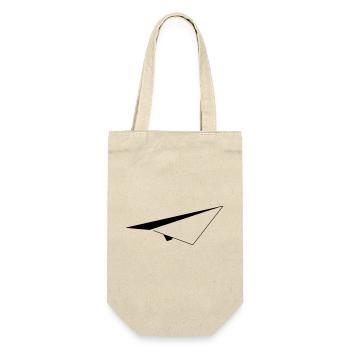 Minimalist Paper Airplane - Gift Bag for Bottles - nature - Front