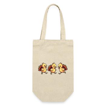 Thanksgiving Truthahn Baby - Geschenkbeutel für Flaschen - Natur - Vorne