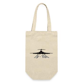 Tu-154 - Geschenkbeutel für Flaschen - Natur - Vorne