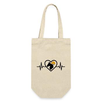 Équitation Coeur Cheval Sport Passion Cadeau - Sac à bouteille - nature - Devant