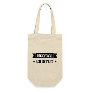 Super Chef - Kitchen - Cook - Gift Bag for Bottles - nature - Front