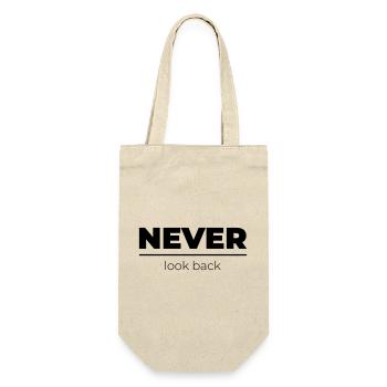 Ne jamais regarder en arrière | Déclaration de motivation - Sac à bouteille - nature - Devant