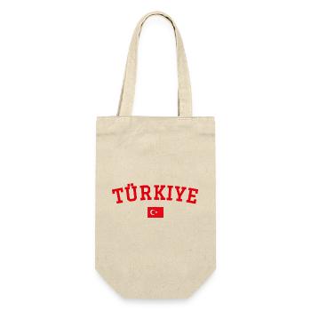 Drapeau de la Turquie en rouge - Sac à bouteille - nature - Devant