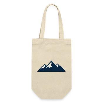 Gebirge Berge Silhouette - Geschenkbeutel für Flaschen - Natur - Vorne