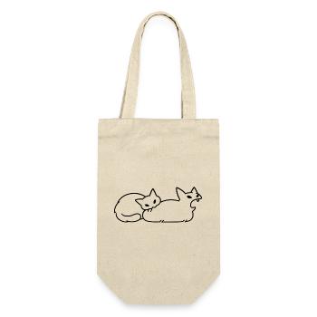 Amoureux des Chats Humour Chat Mignon Original - Sac à bouteille - nature - Devant