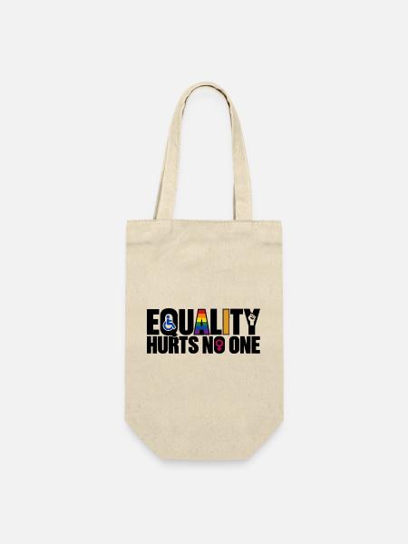 Equality Hurts No One – Gleichberechtigung - Geschenkbeutel für Flaschen - Natur