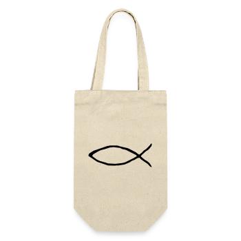 Christian fish - Gift Bag for Bottles - nature - Front