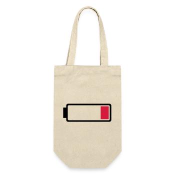 Battery low - Gift Bag for Bottles - nature - Front