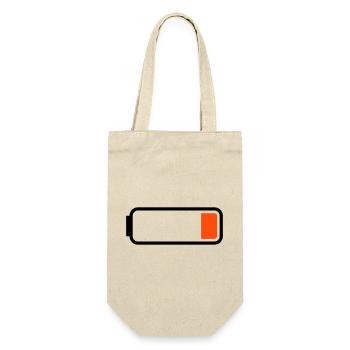Battery low - Gift Bag for Bottles - nature - Front