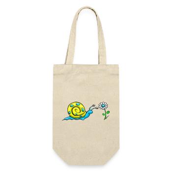 Snail with flower - Gift Bag for Bottles - nature - Front