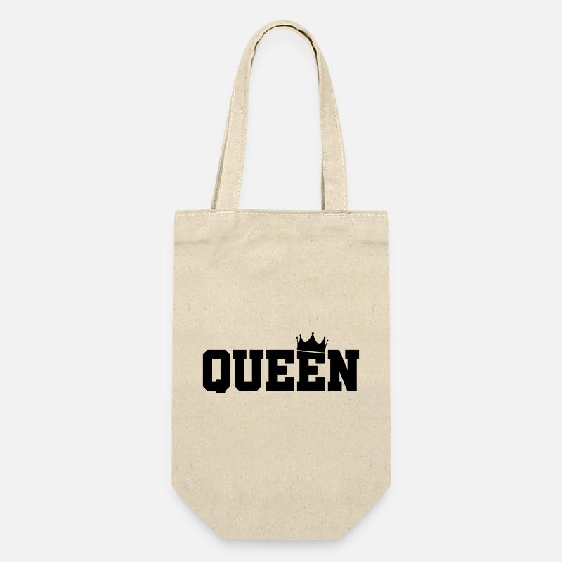queen - Geschenkbeutel für Flaschen - Natur