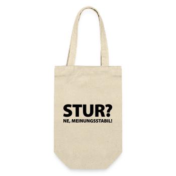 Stubbornness? Ne, opinion stable! - Gift Bag for Bottles - nature - Front