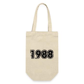 Jahrgang 1988 - Gift Bag for Bottles - nature - Front