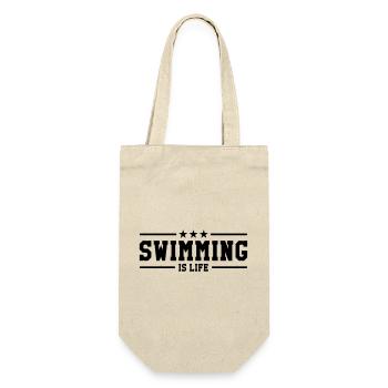 swimming is life ! - Sac à bouteille - nature - Devant